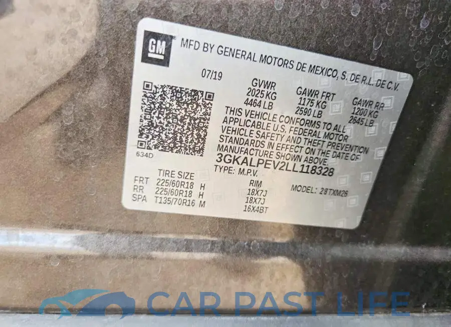 3GKALPEV2LL118328# 13