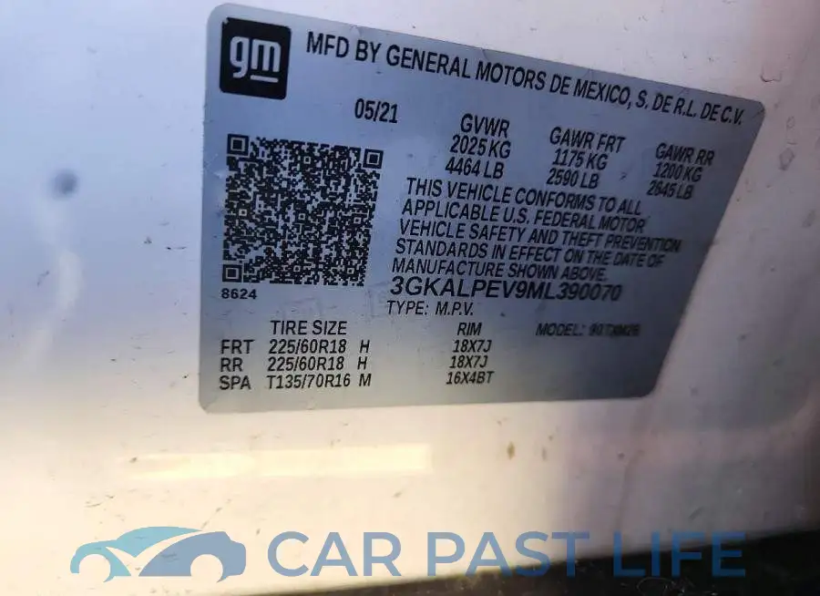 3GKALPEV9ML390070# 12
