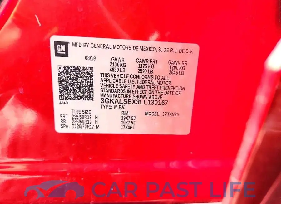 3GKALSEX3LL130167# 14