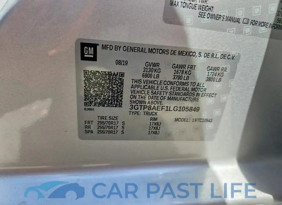 3GTP8AEF1LG105849# 12