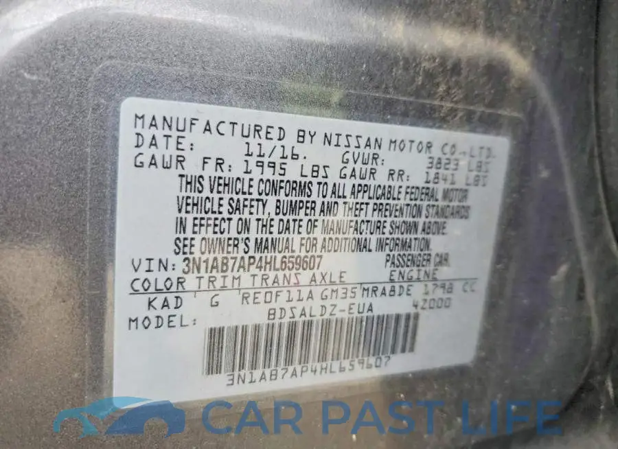 3N1AB7AP4HL659607# 12