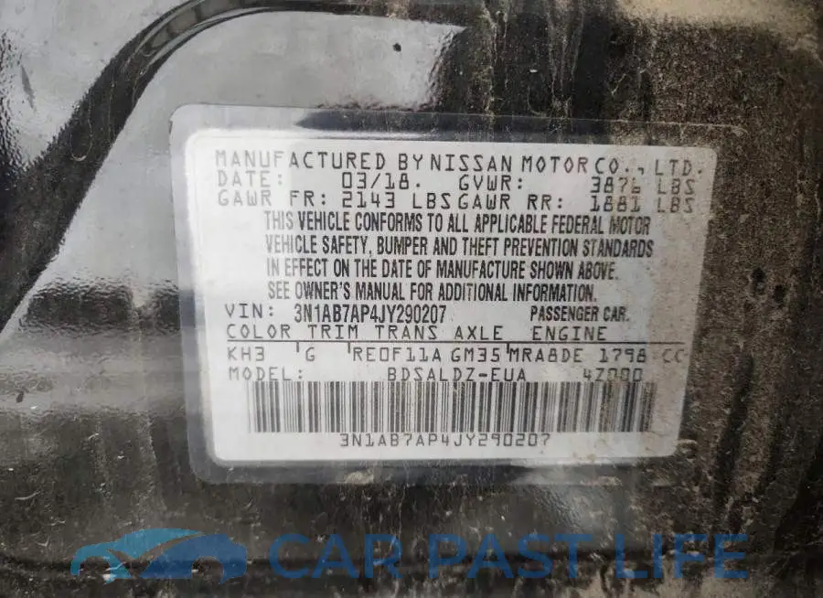 3N1AB7AP4JY290207# 12