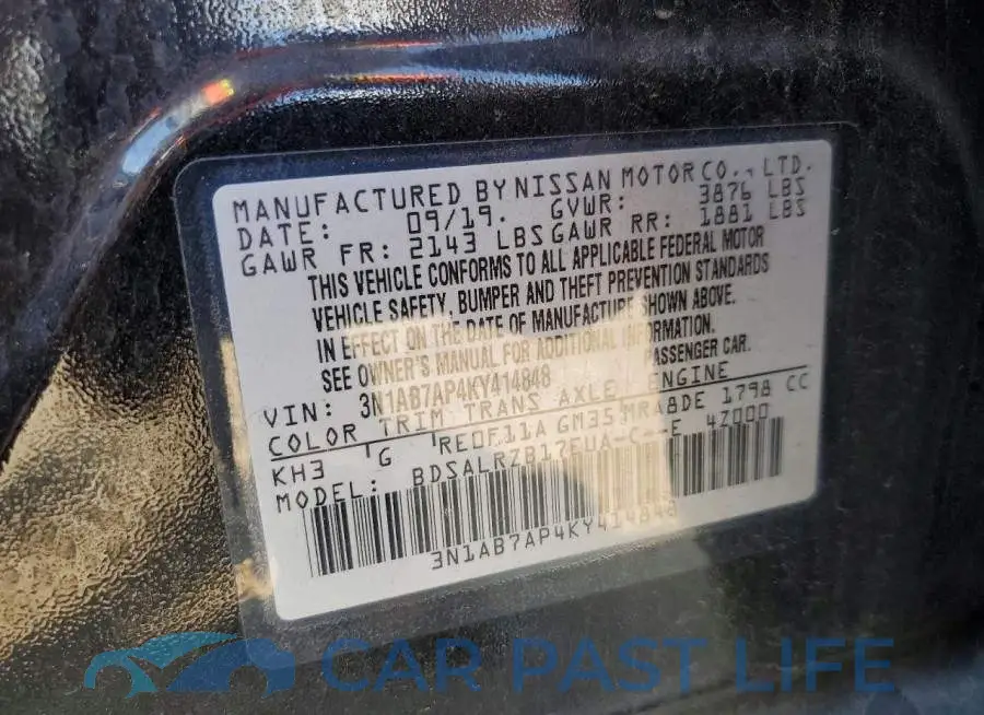 3N1AB7AP4KY414848# 12