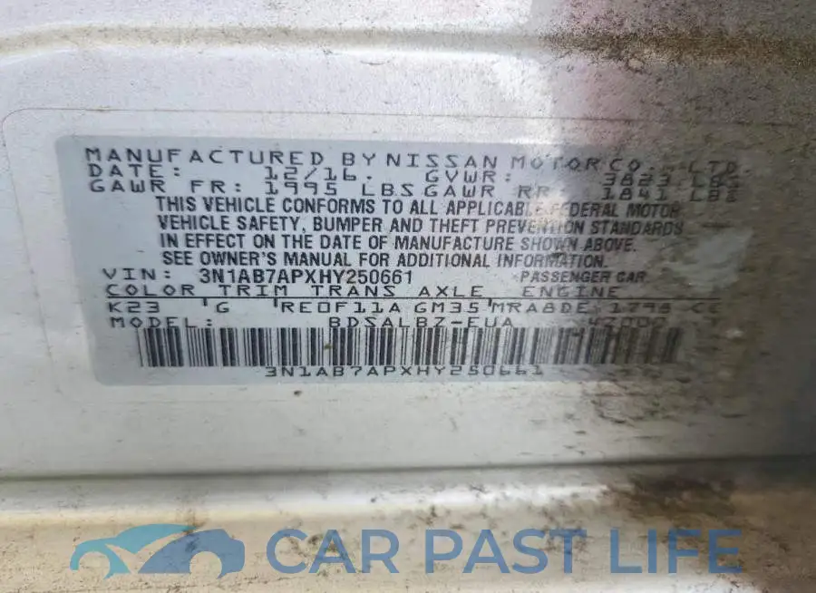 3N1AB7APXHY250661# 13