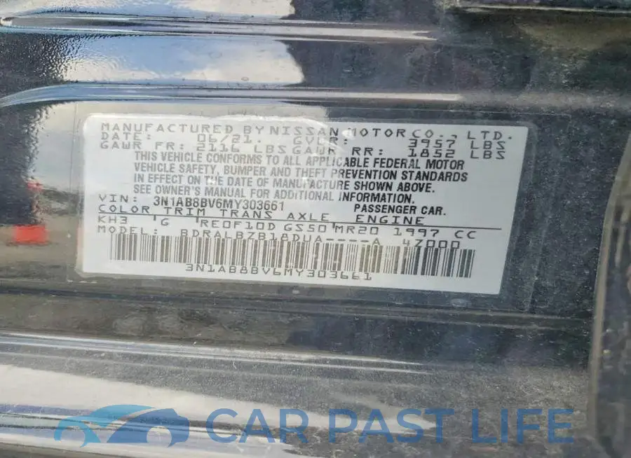 3N1AB8BV6MY303661# 13