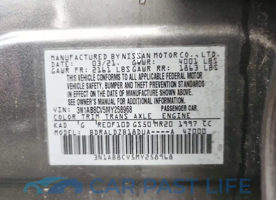 3N1AB8CV5MY258968# 12