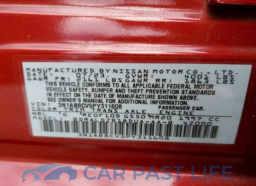 3N1AB8CV5PY311608# 12