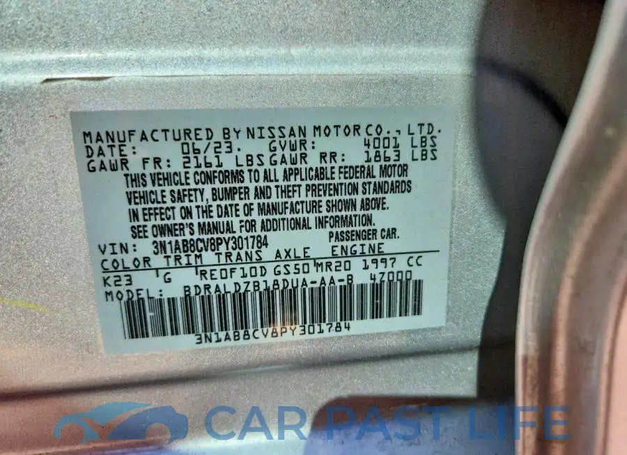 3N1AB8CV8PY301784# 12