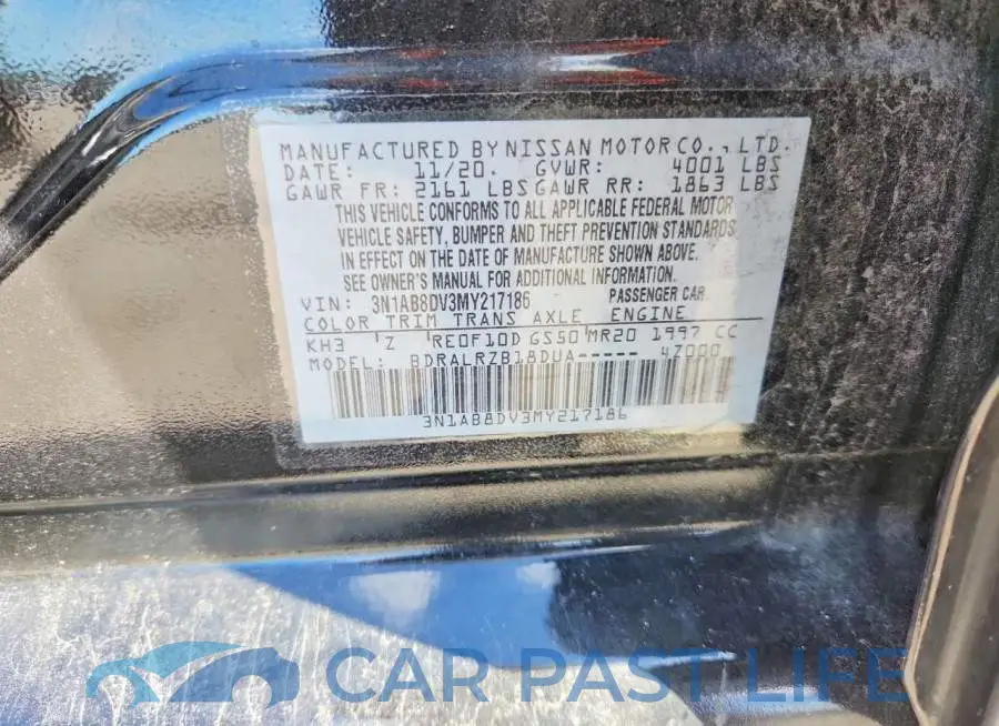 3N1AB8DV3MY217186# 13
