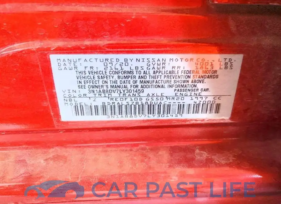 3N1AB8DV7LY301459# 13