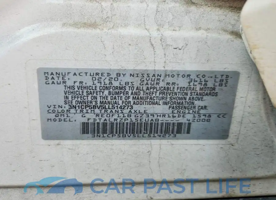 3N1CP5BV5LL514273# 12