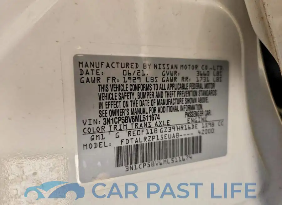 3N1CP5BV6ML511674# 13
