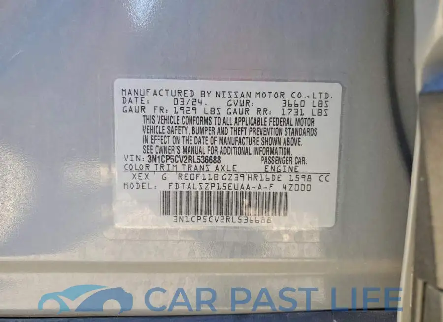 3N1CP5CV2RL536688# 14