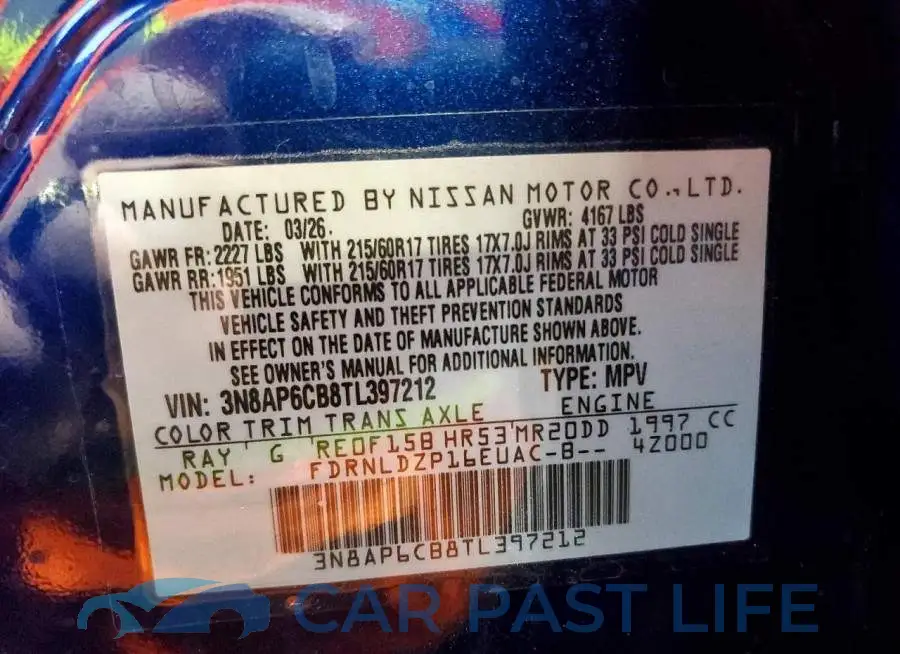 3N8AP6CB8TL397212# 13