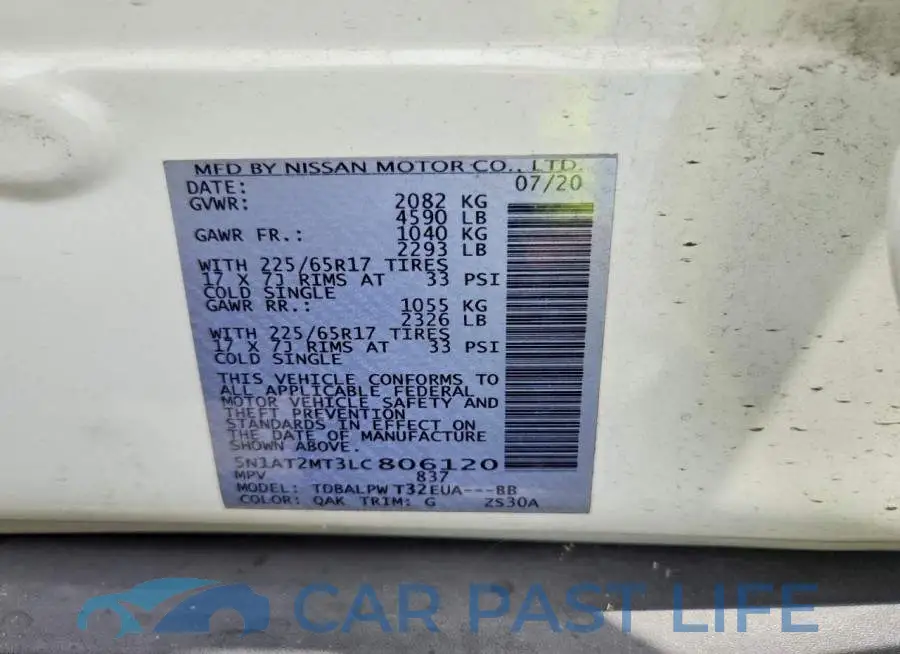 5N1AT2MT3LC806120# 13