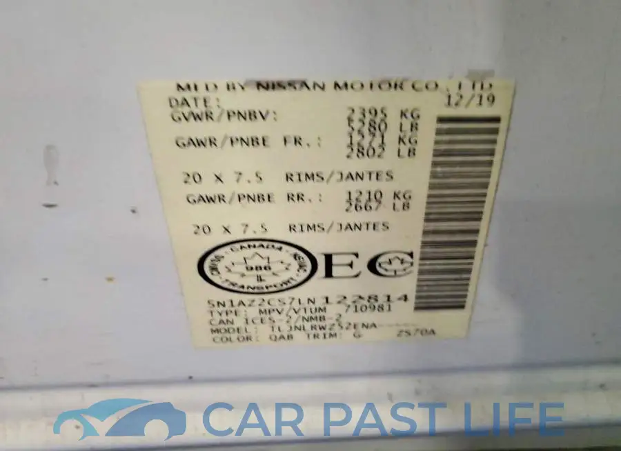 5N1AZ2CS7LN122814# 14