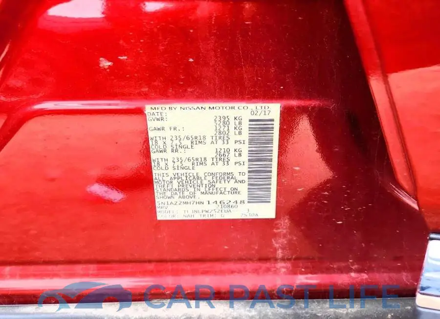 5N1AZ2MH7HN146248# 13