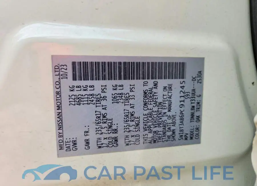 5N1BT3AB6PC911245# 14