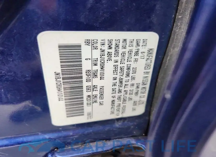 JN1BJ1CR0HW110144# 14
