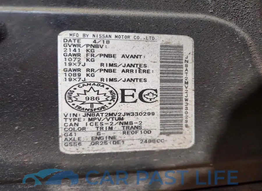 JN8AT2MV2JW330299# 13
