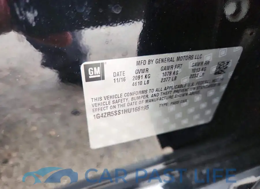 1G4ZR5SS1HU166195# 12