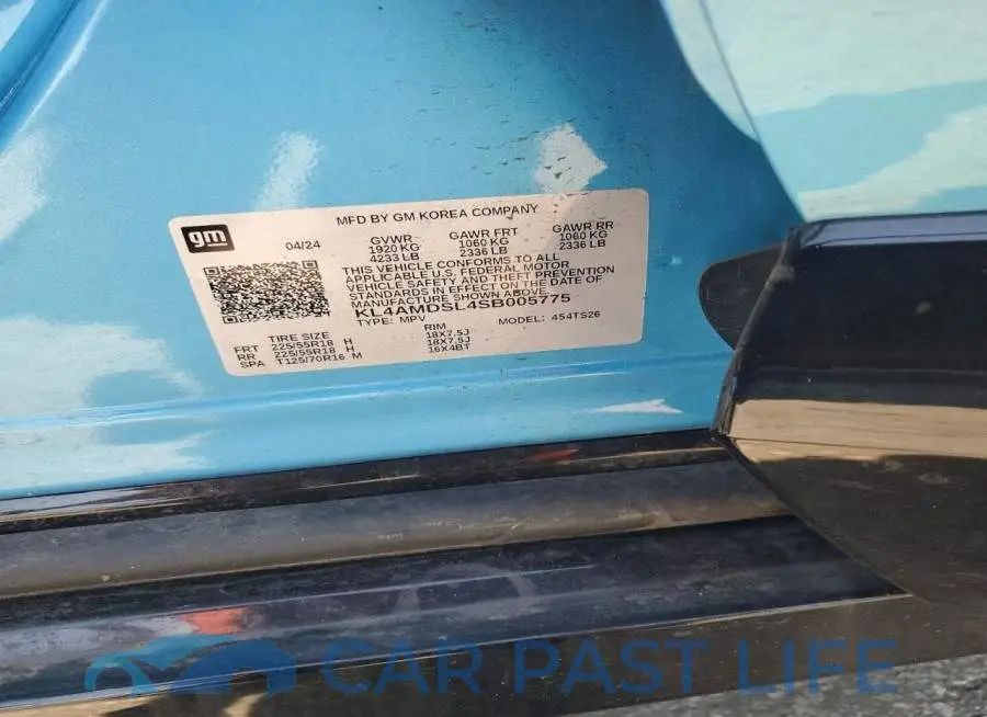KL4AMDSL4SB005775# 13