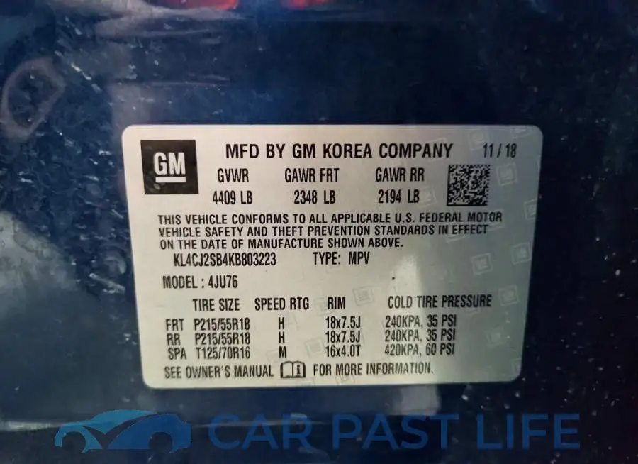 KL4CJ2SB4KB803223# 13