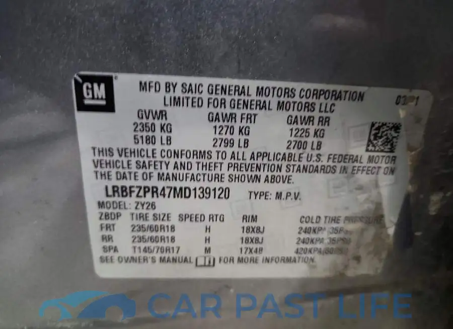 LRBFZPR47MD139120# 13