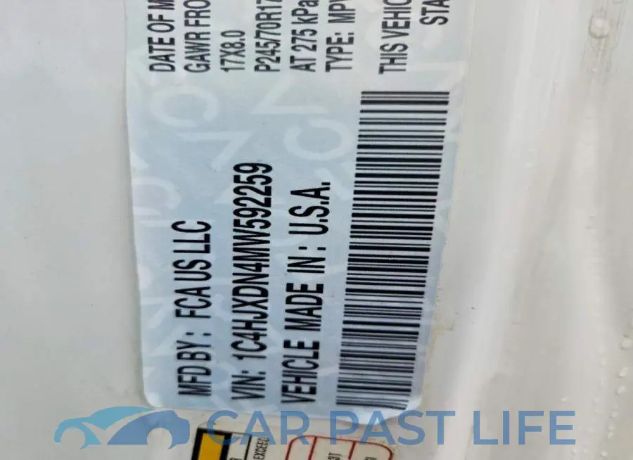 1C4HJXDN4MW592259# 12