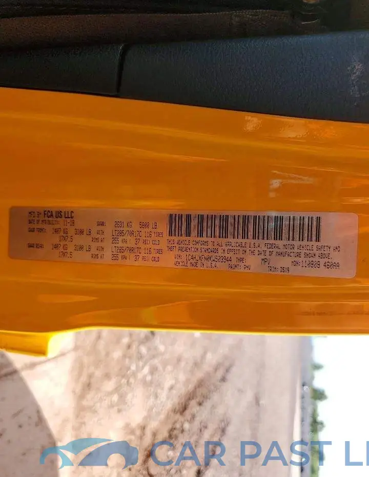 1C4HJXFN0KW503944# 13