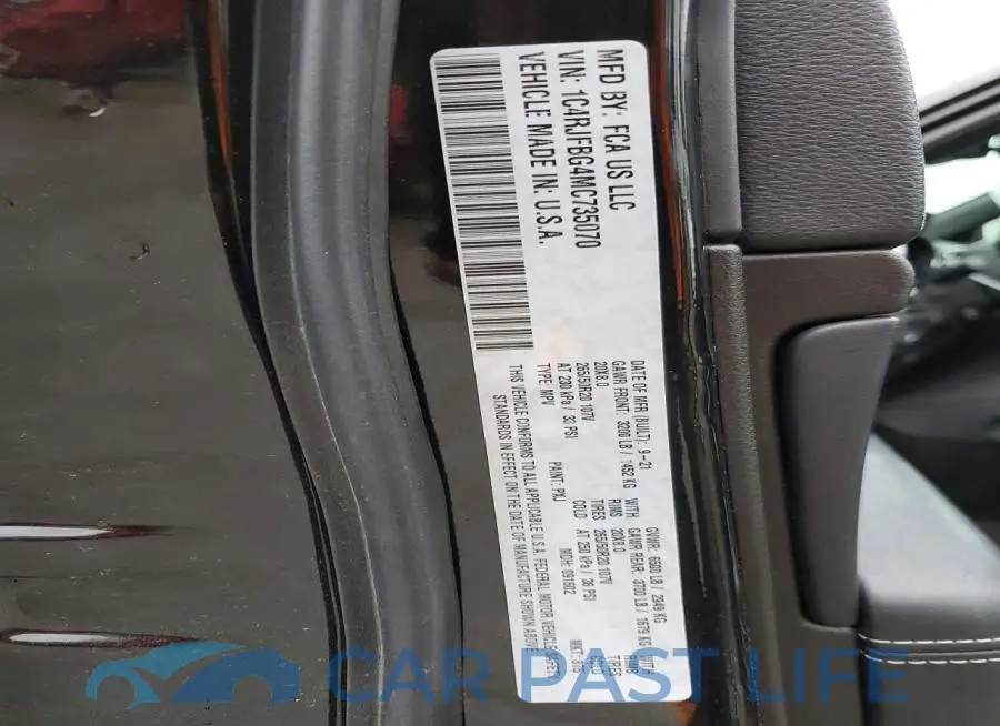 1C4RJFBG4MC735070# 13