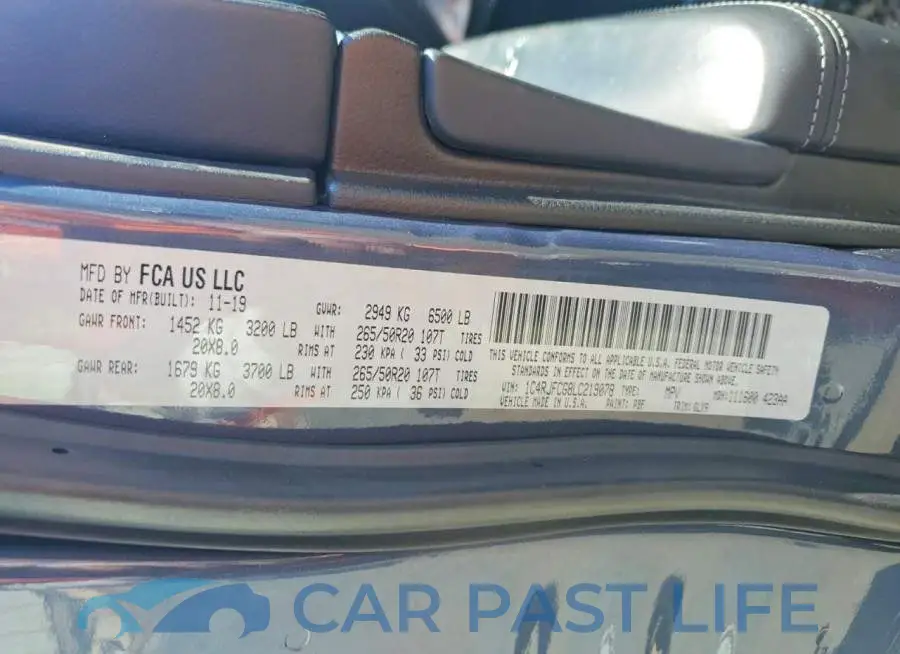1C4RJFCG8LC219078# 13