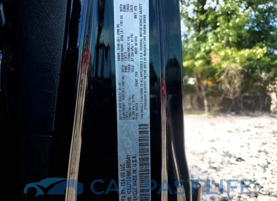 1C6JJTEG9ML608541# 12