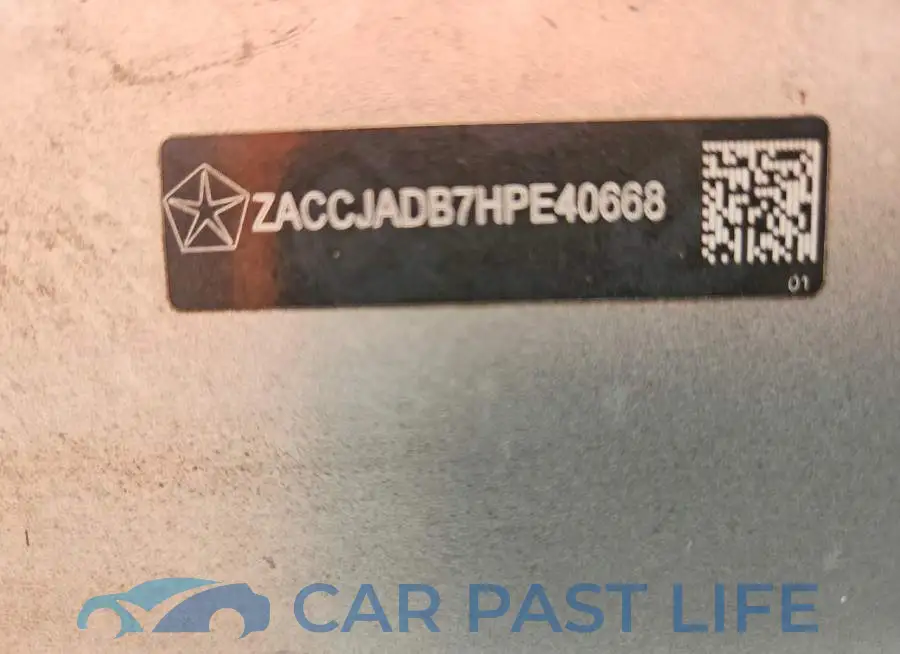 ZACCJADB7HPE40668# 12