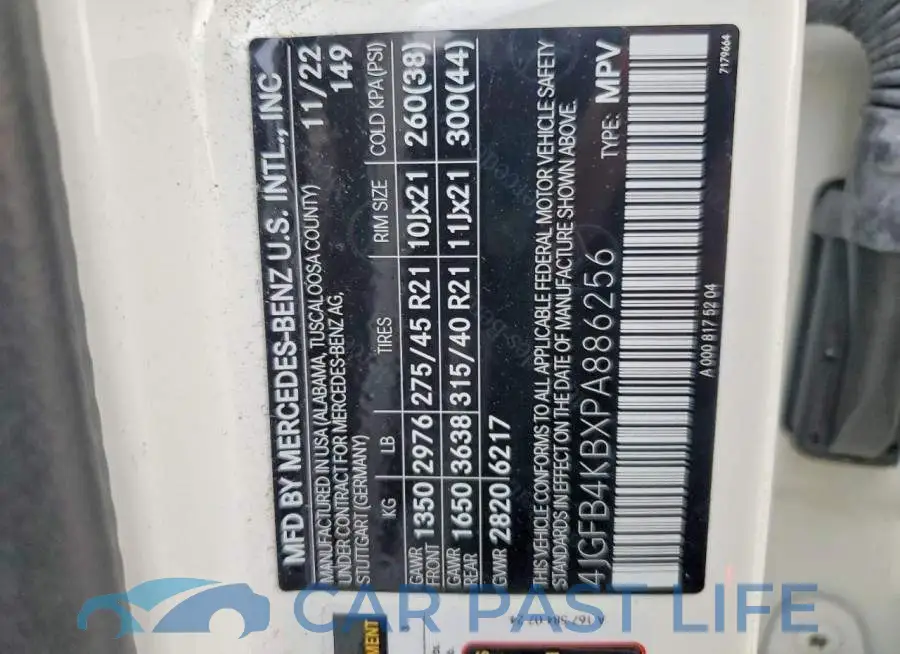 4JGFB4KBXPA886256# 13