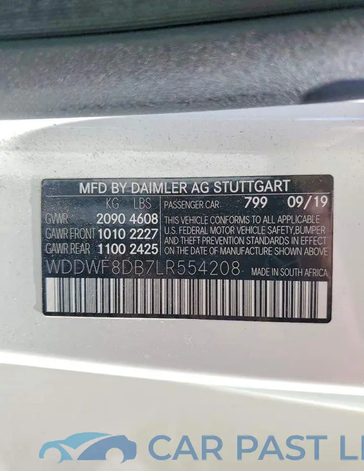 WDDWF8DB7LR554208# 12