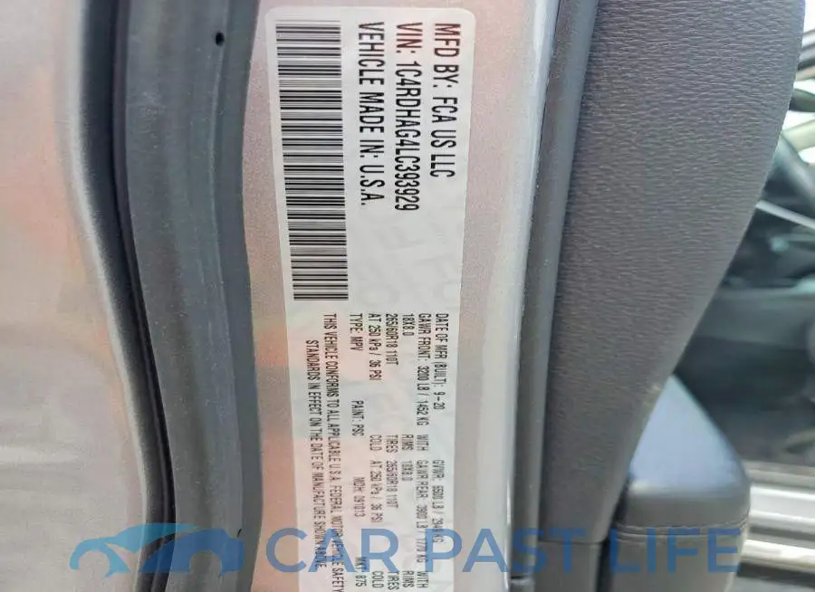 1C4RDHAG4LC393929# 14