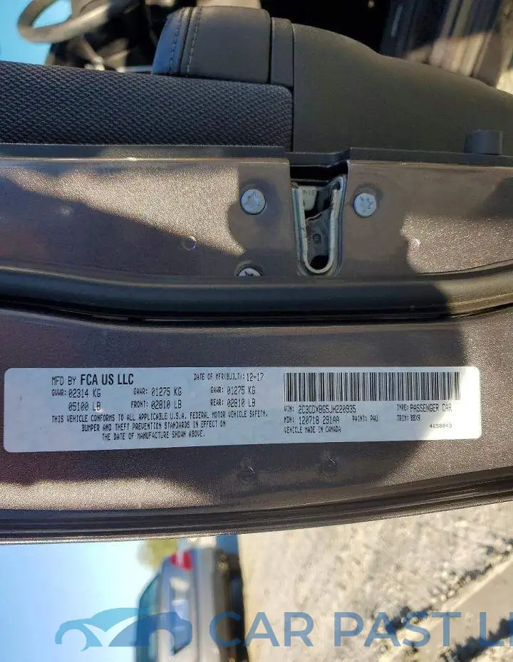 2C3CDXBG5JH220935# 12