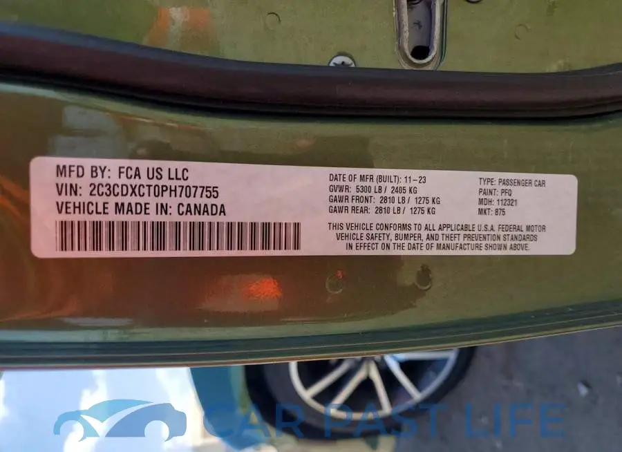 2C3CDXCT0PH707755# 12