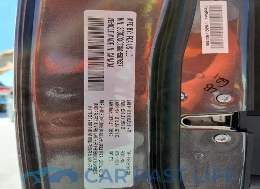 2C3CDXCT8MH507637# 12