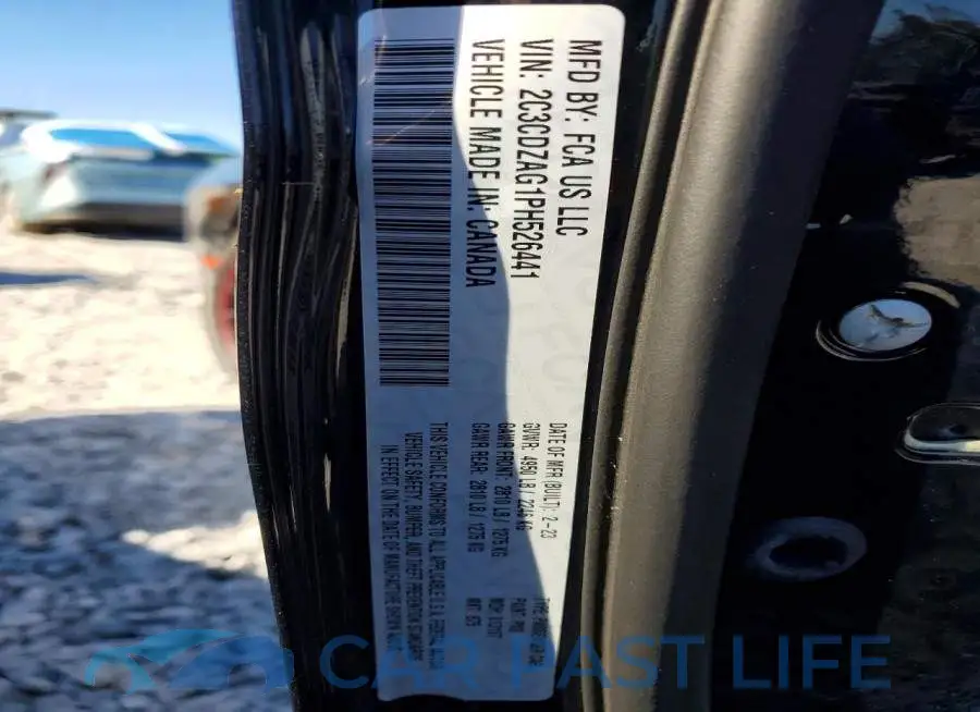 2C3CDZAG1PH526441# 12