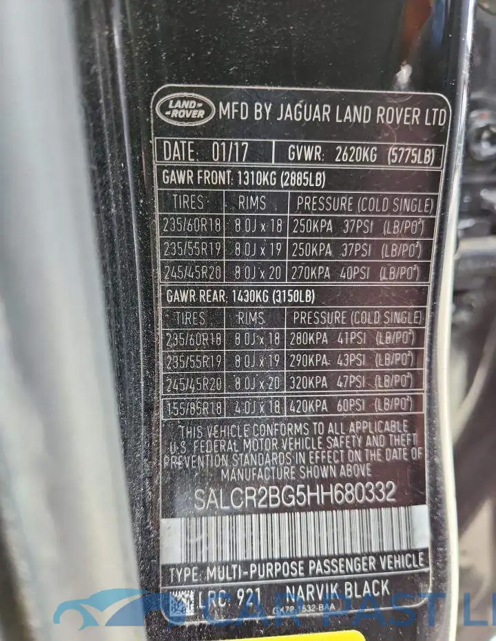 SALCR2BG5HH680332# 13