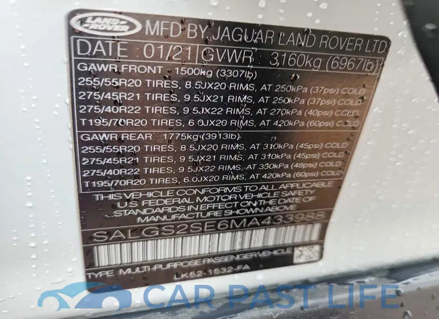 SALGS2SE6MA433988# 13