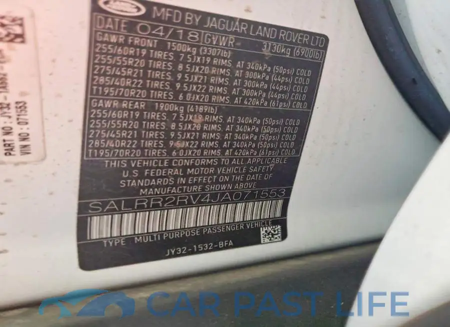 SALRR2RV4JA071553# 13