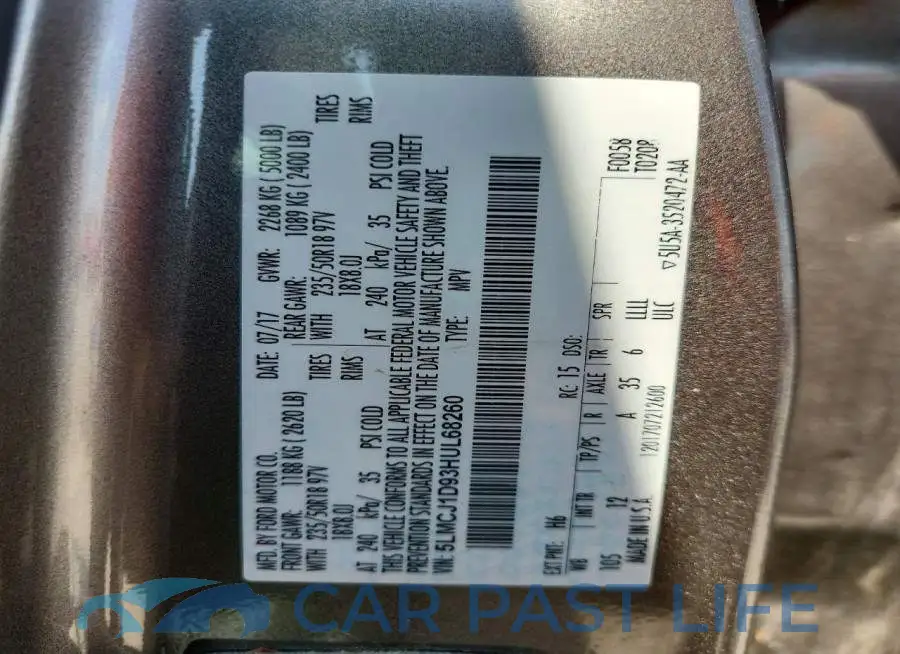 5LMCJ1D93HUL68260# 13