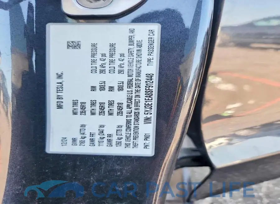 5YJ3E1EA8SF912448# 12