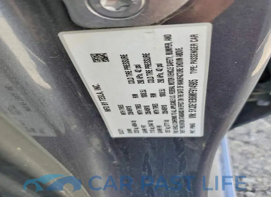 5YJ3E1EB6MF914985# 12