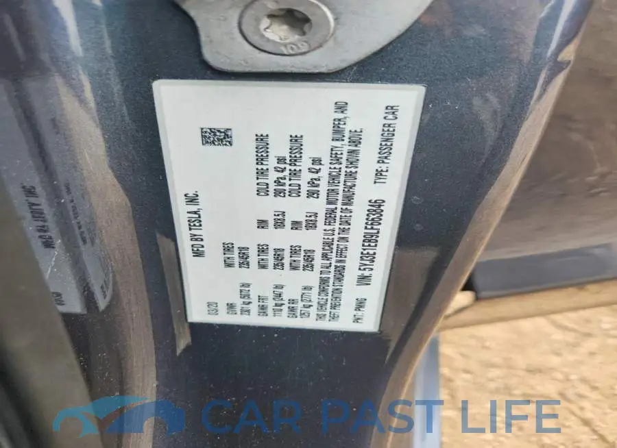 5YJ3E1EB9LF663846# 12
