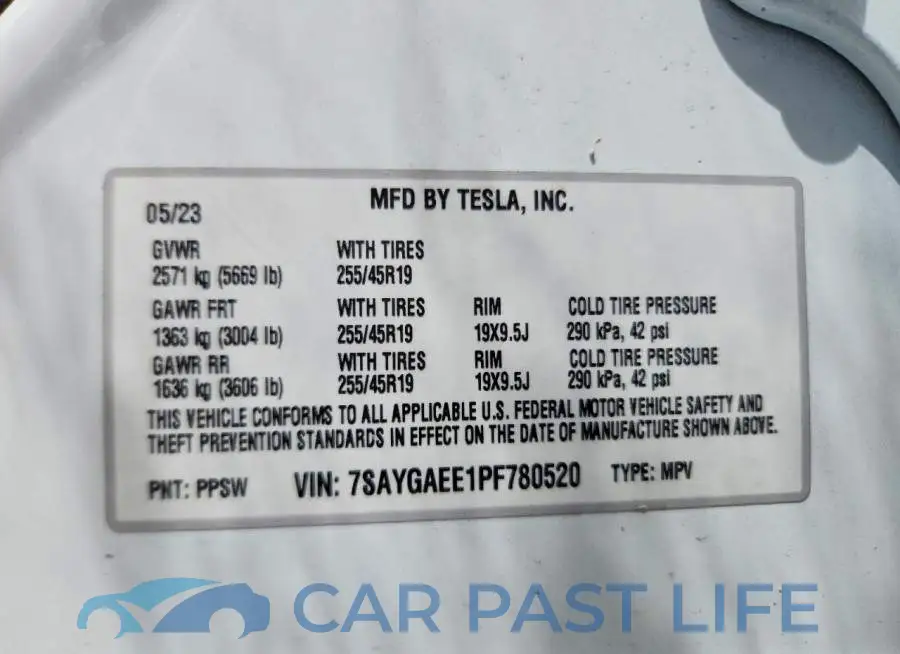 7SAYGAEE1PF780520# 12