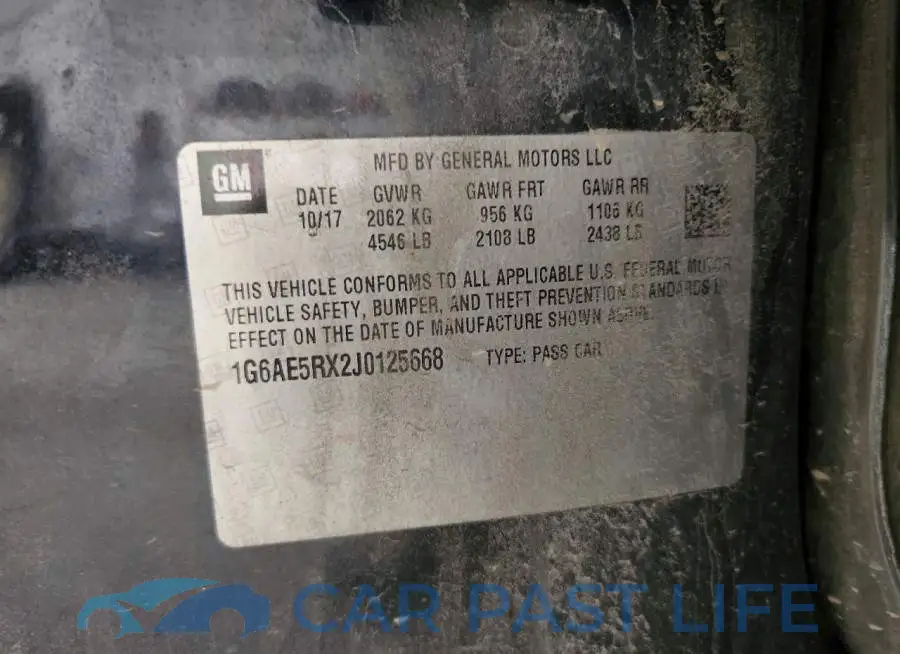 1G6AE5RX2J0125668# 12